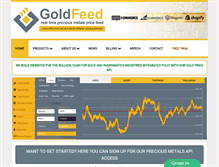 Tablet Screenshot of gold-feed.com